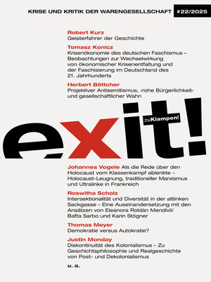 cover image of exit! Krise und Kritik der Warengesellschaft